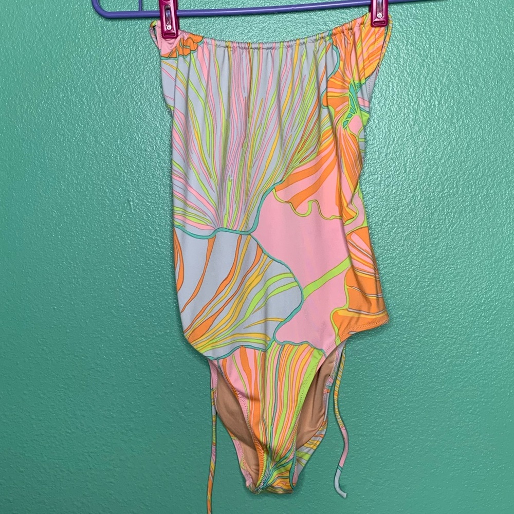 J.Crew Playa printed Rockaway Runched one piece